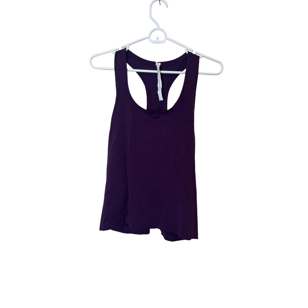 Lululemon Tank Top Womens 12‎ Purple Racerback Scoop Neck Relaxed Athletic Yoga